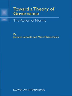 cover image of Toward Theory of Governance